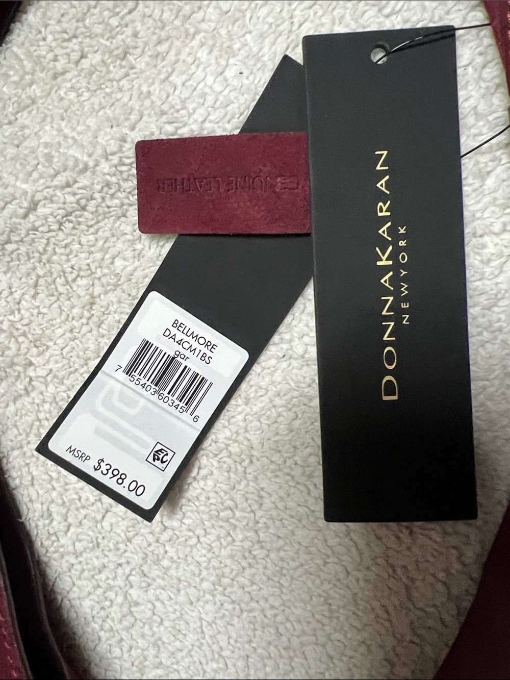 Donna Karen New York Bellmore Extra Large Suede Hobo With Bezel Strap - Picture 12 of 14